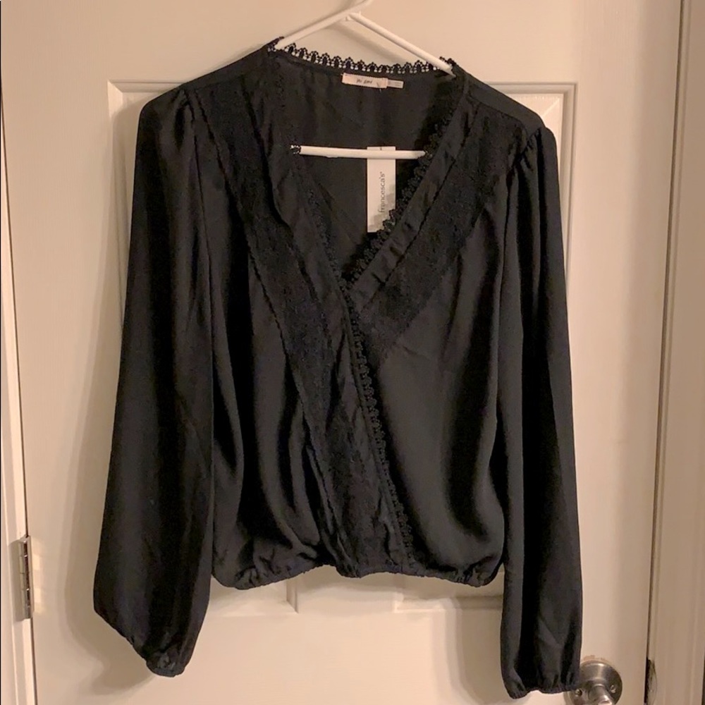 Black blouse NWT